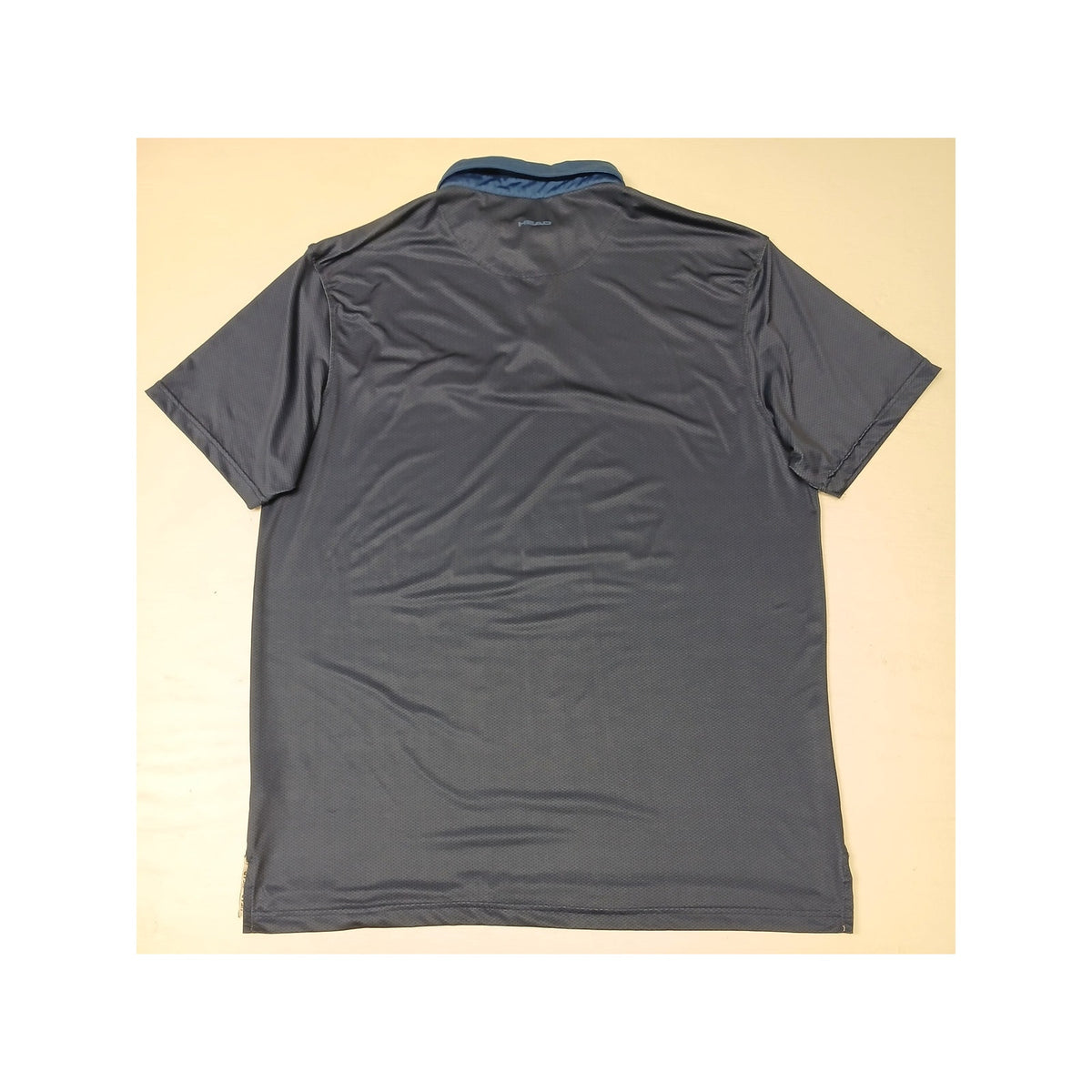 HEAD Golf (2XL) Blue Collar Button Short Sleeve Polo Shirt