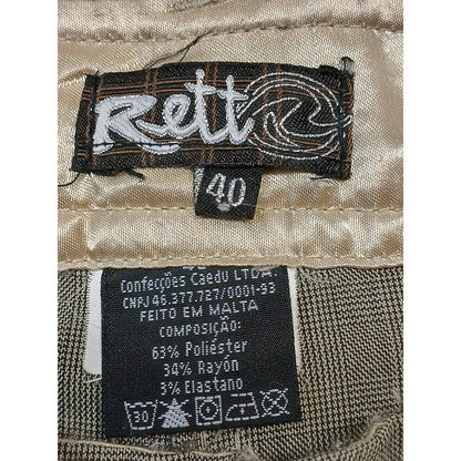 Rette(R) (40) Olive Green Flat Front Cargo Dress Shorts