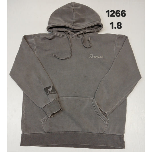 Ford Bronco (Large) Gray Pouch Pocket Pullover String Hoodie