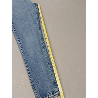 Lee (10L) Vintage High Rise Tapered Leg Blue Denim Jeans