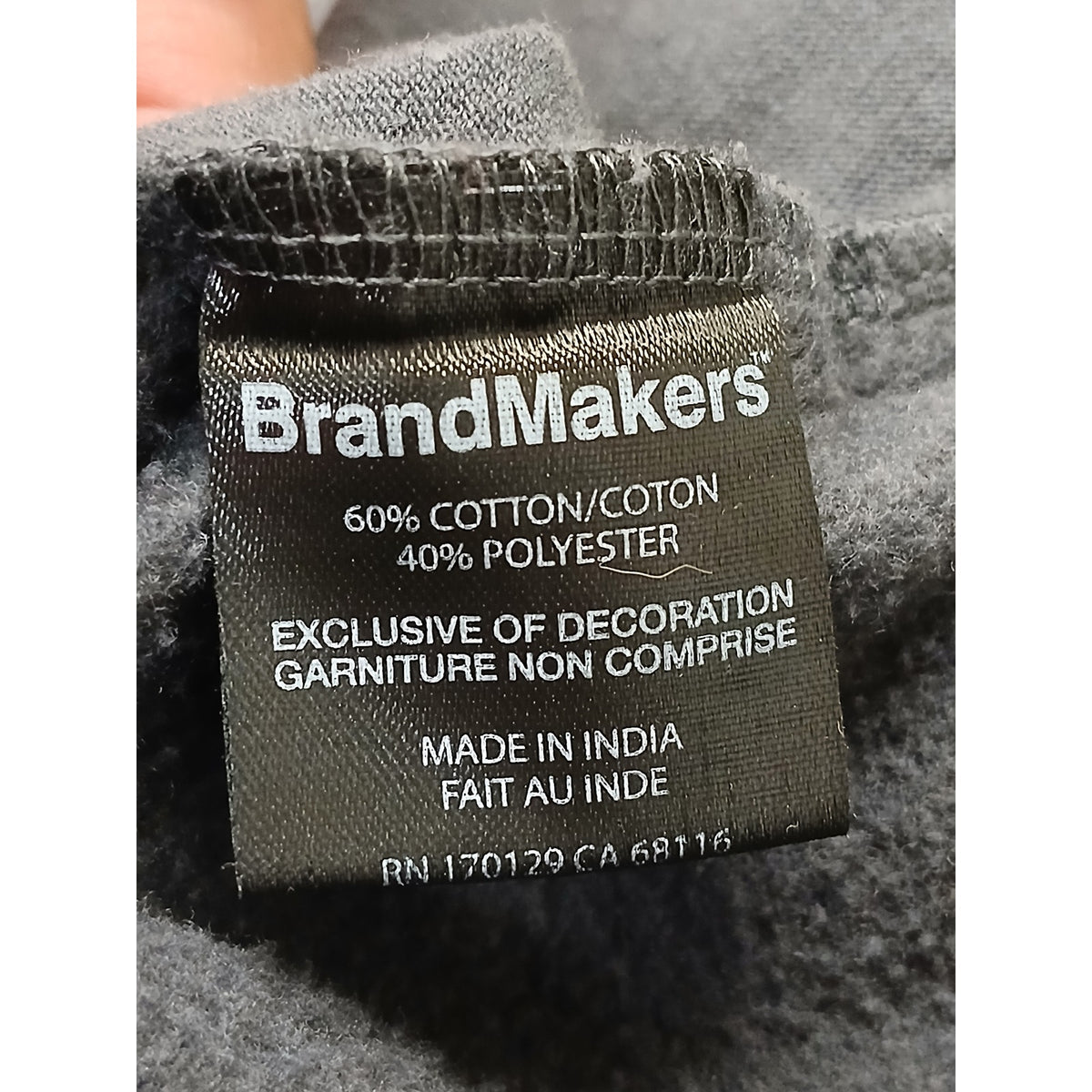 Brand Makers IKIGAI Authentic (Large) Charcoal Decal Hoodie