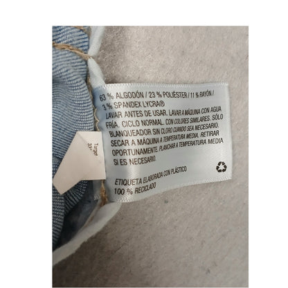 Wild Fable (0) Light Wash Raw Hem Denim Mini Skirt