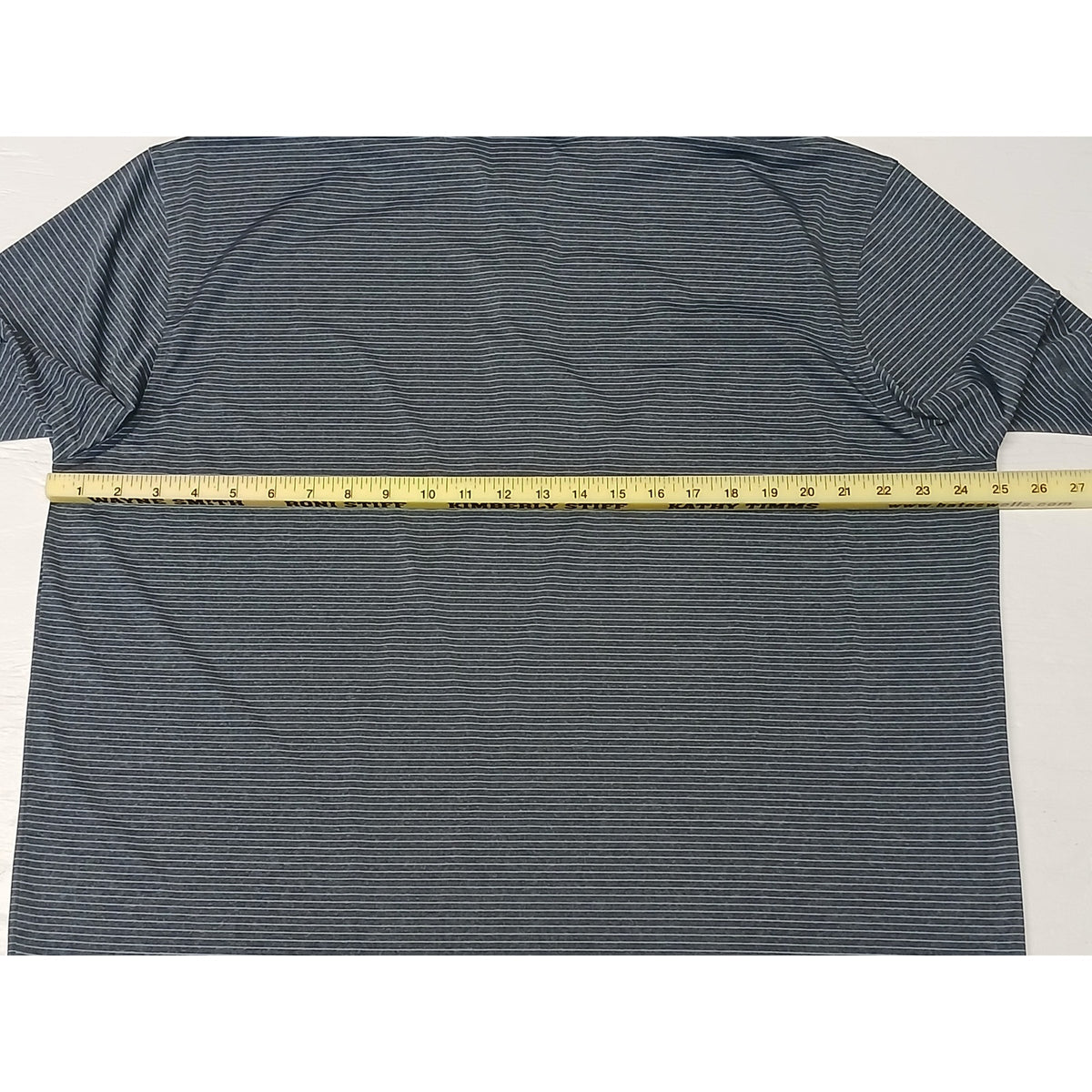 Callaway (XL) Charcoal Collar Button Striped Golf Polo Shirt