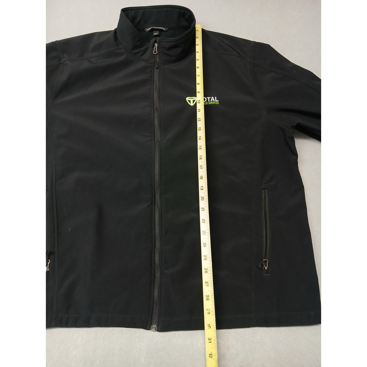 Port Authority (3XL) Black Poly Shell Fleece Zip Down Jacket