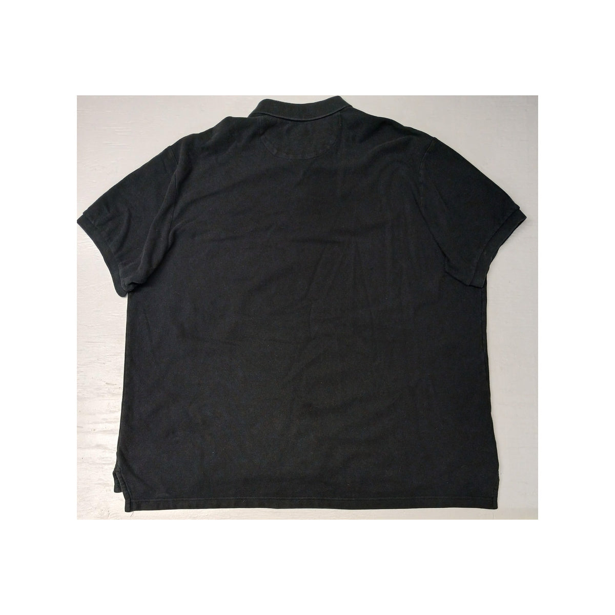 CHAPS (2XB) Black Loose Polo Button Collar Cotton Shirt