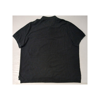 CHAPS (2XB) Black Loose Polo Button Collar Cotton Shirt