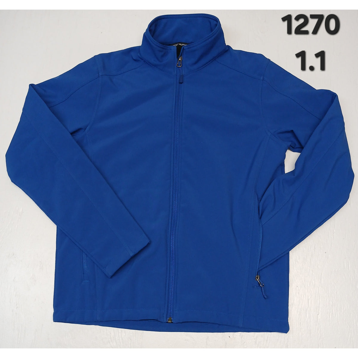 Port Authority (S) Blue Full Zip Lightweight Solid Jacket