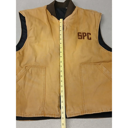 Carhartt (21x 25") Vintage Tan Arctic-Weight Duck Vest