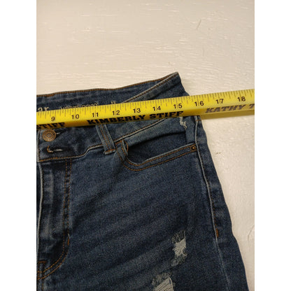 Vanilla Star (13)Women's Mid-Rise Skinny Blue Denim Jeans