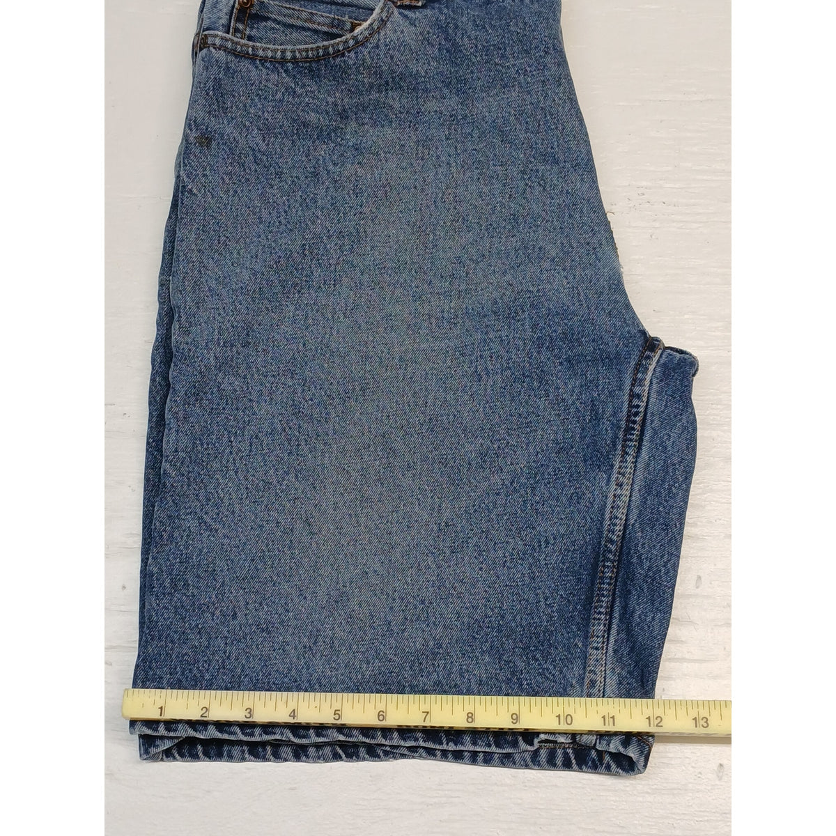Faded Glory (38) Classic Fit Blue Denim Chino Shorts