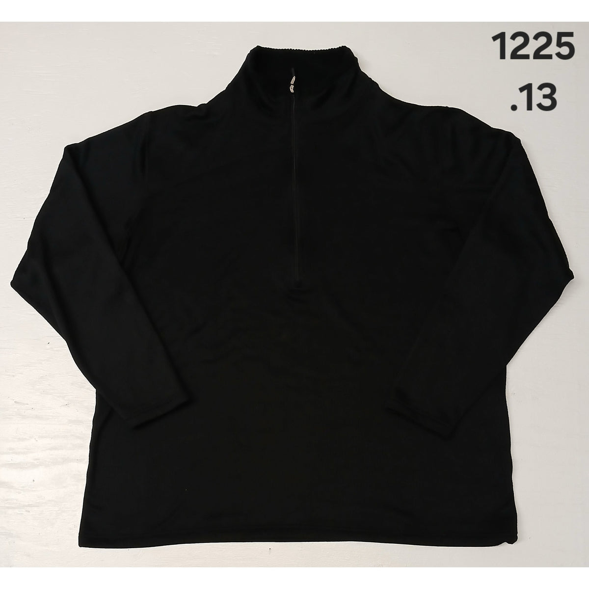 Magellan (2XL) Black Zip Pullover Waffle Plaid Sweatshirt
