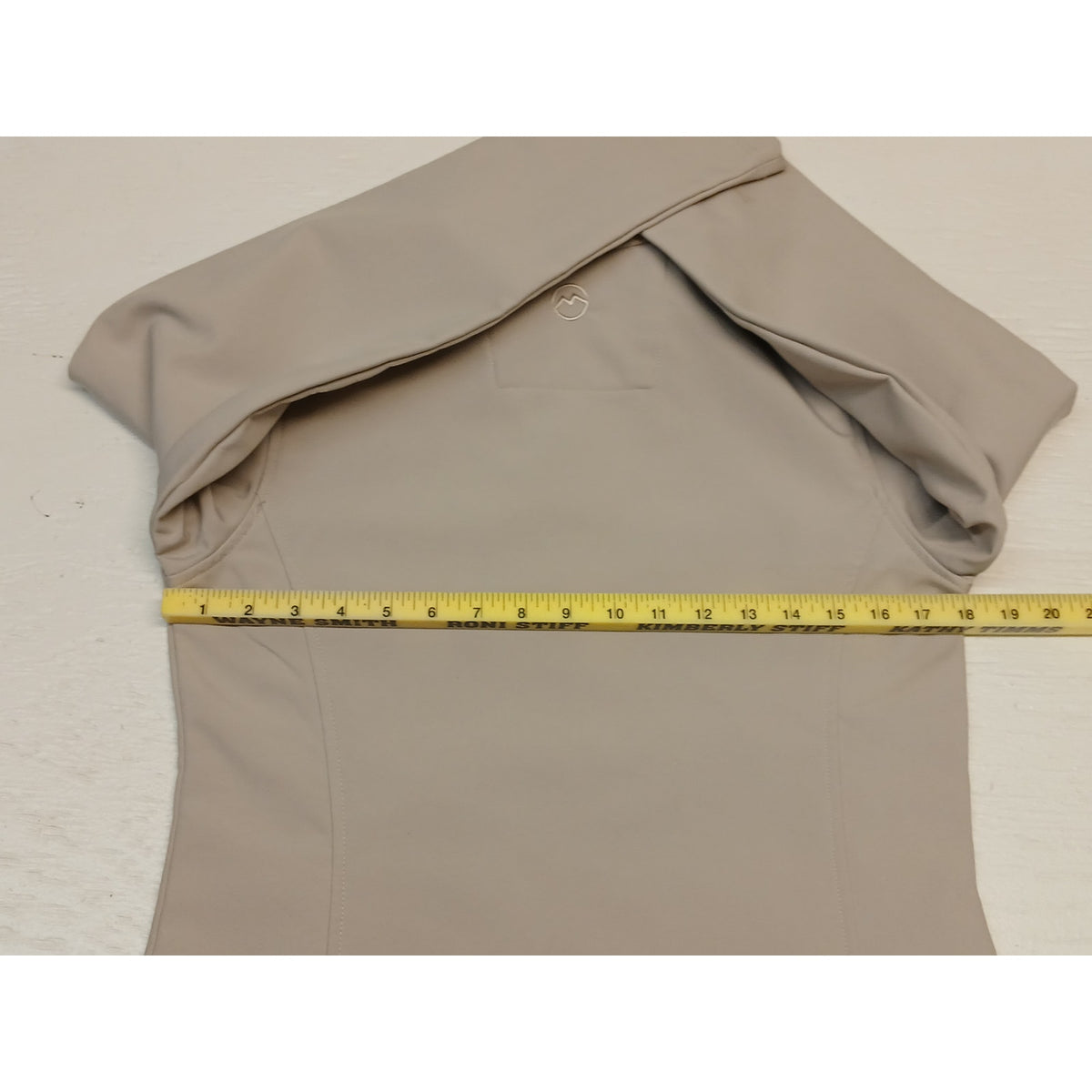 Magellan (Small) Beige Full Zip Mock Neck Jacket