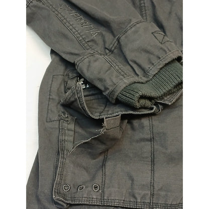 Fox Riders Co. (XL) Vintage Charcoal Heavy Cargo Jacket