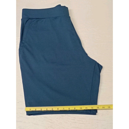 32 Cool (2XL) Mens Stretch Athletic Chino Blue Shorts