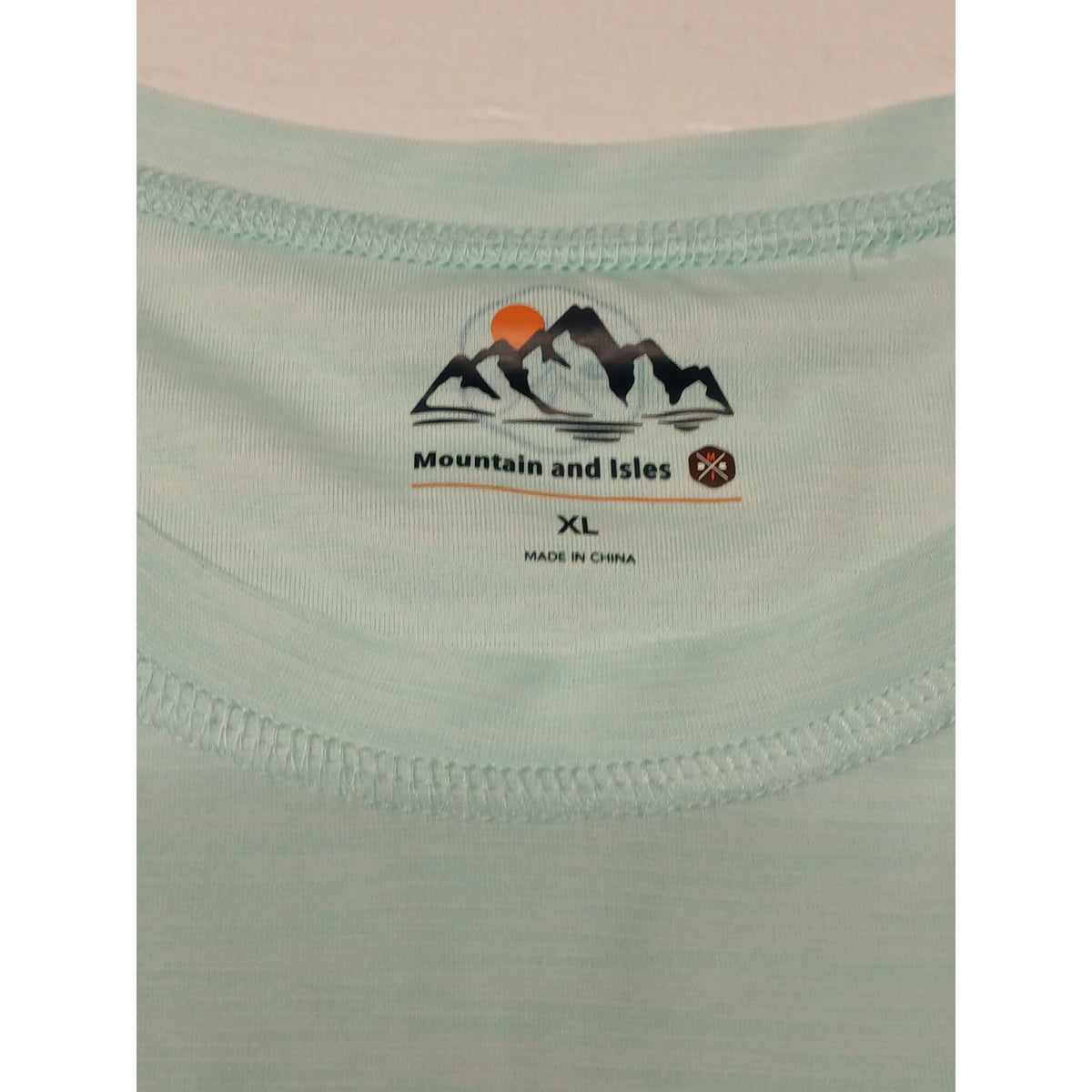 Mountain & Isles (XL) Teal Long Sleeve Dri Fit Pullover Shirt