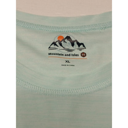 Mountain & Isles (XL) Teal Long Sleeve Dri Fit Pullover Shirt