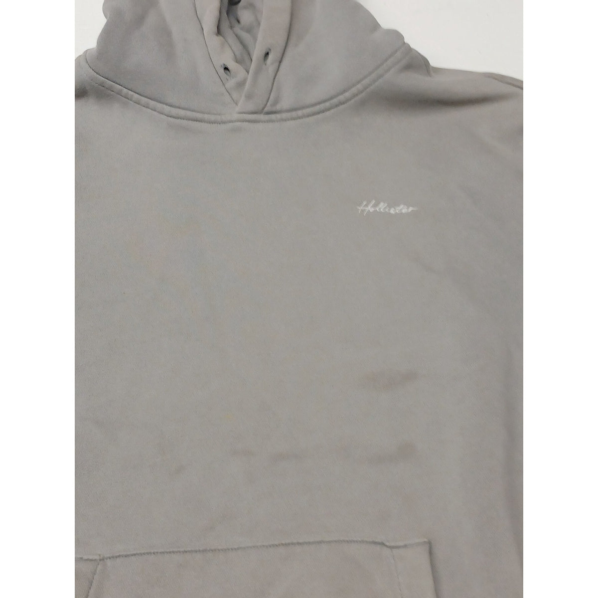 Hollister (Medium) Men's Gray Relaxed Fit Hoodie Sweatshirt