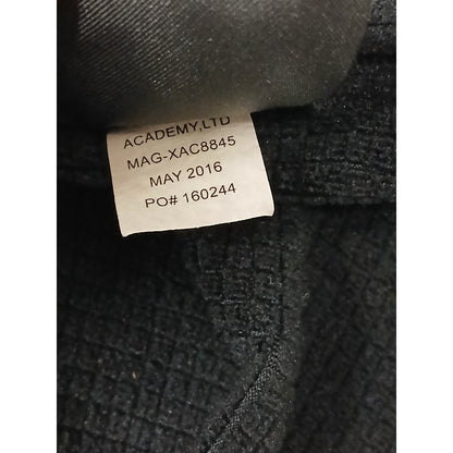 Magellan (2XL) Black Zip Pullover Waffle Plaid Sweatshirt