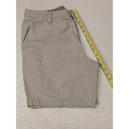 IZOD Saltwater (36) Ivory Khaki Chino Dress Shorts