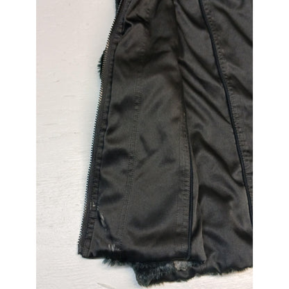 Brown (M) Luxurious Sleeveless Gilet Winter Genuine Fur Vest