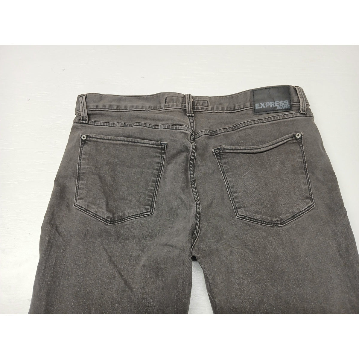 Express Jeans (36x32) Black Faded Rocco Slim Skinny Jeans