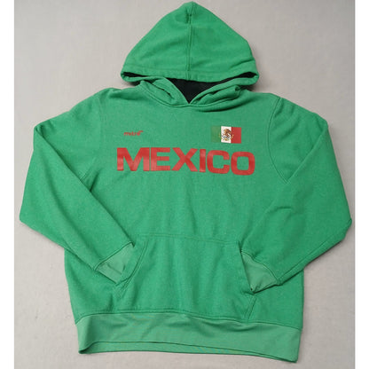 Mitre (Faded Size) Men's Green Mexico Hoodie Pullover