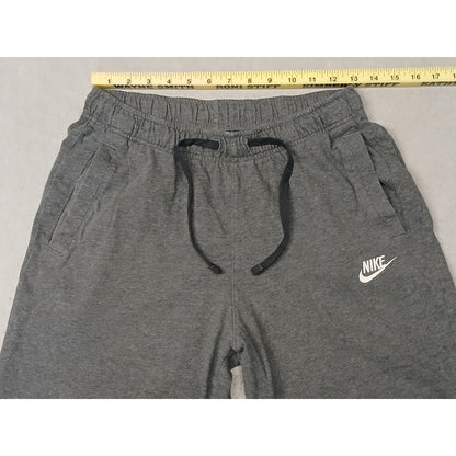 Nike (Small) Men's Gray Cotton Fleece Training Shorts