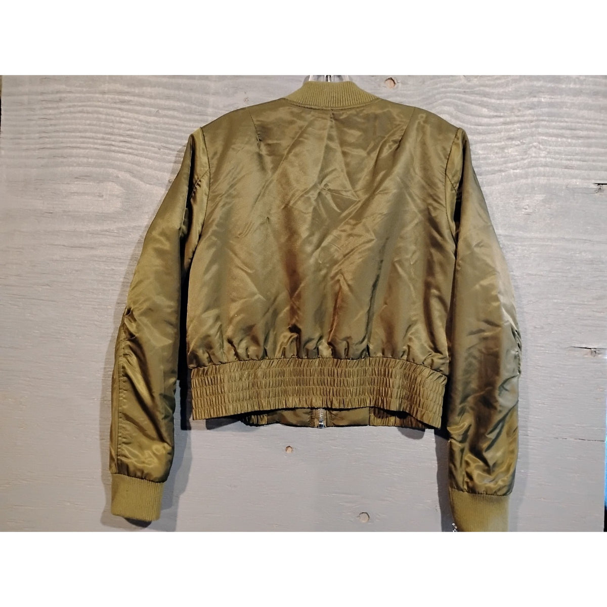 Forever 21 (Medium) Women's Green Bomber Jacket