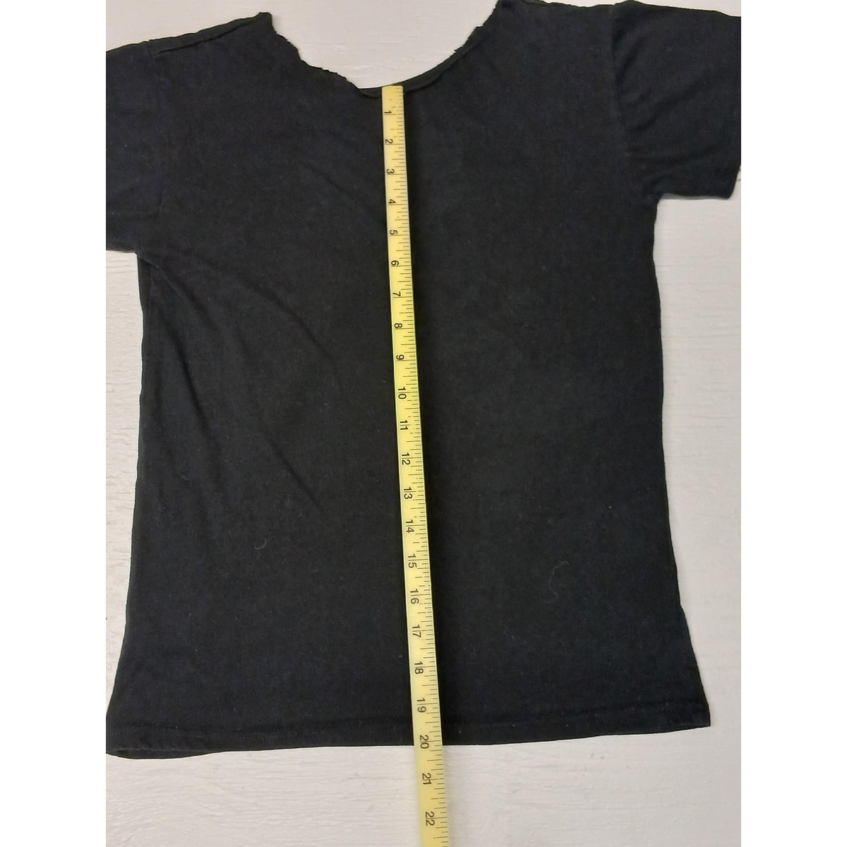Desert Tour (M) Black Cut off Collar Short Sleeve TShirt
