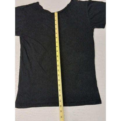 Desert Tour (M) Black Cut off Collar Short Sleeve TShirt