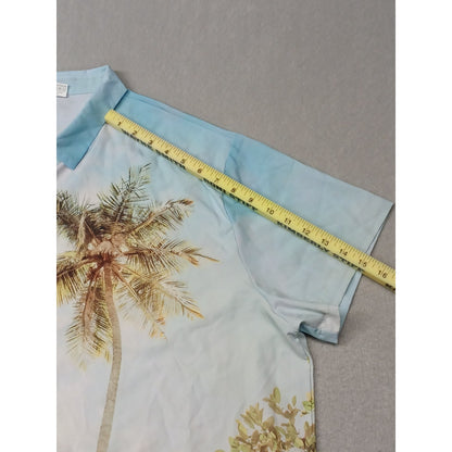 Men's (XL) Tropical Casual Summer Top Button Shirt
