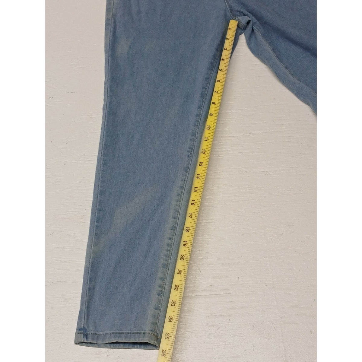 Honey & Bristle (12P) Straight Blue Denim Stretch Jeans