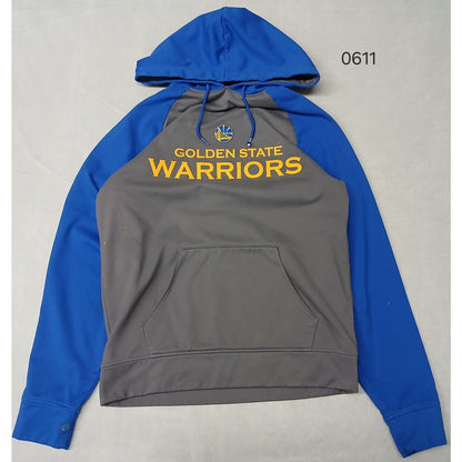 Adidas (Small) NBA Golden State Warriors Slit Pocket String Pullover Hoodie