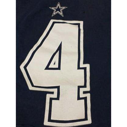 Nike Tee (Medium) Blue NFL Dallas Cowboys #4 Crop Shirt