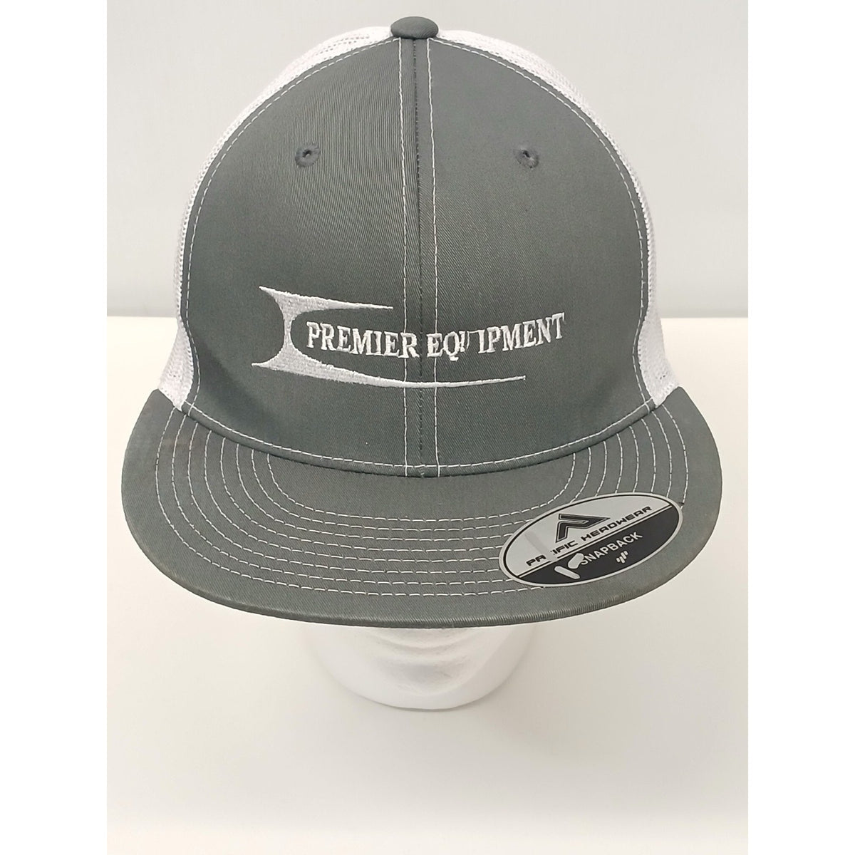 Pacific (OSFM) Gray Half Mesh Snapback Trucker Cap