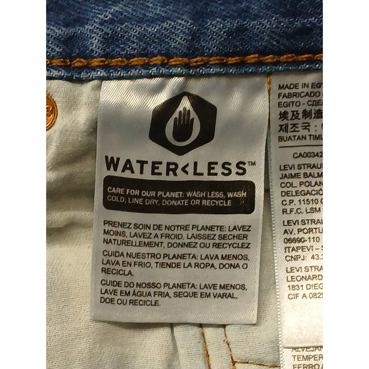 Levis (42x30) Men's Tapered Straight Leg Fit Blue Denim Jeans