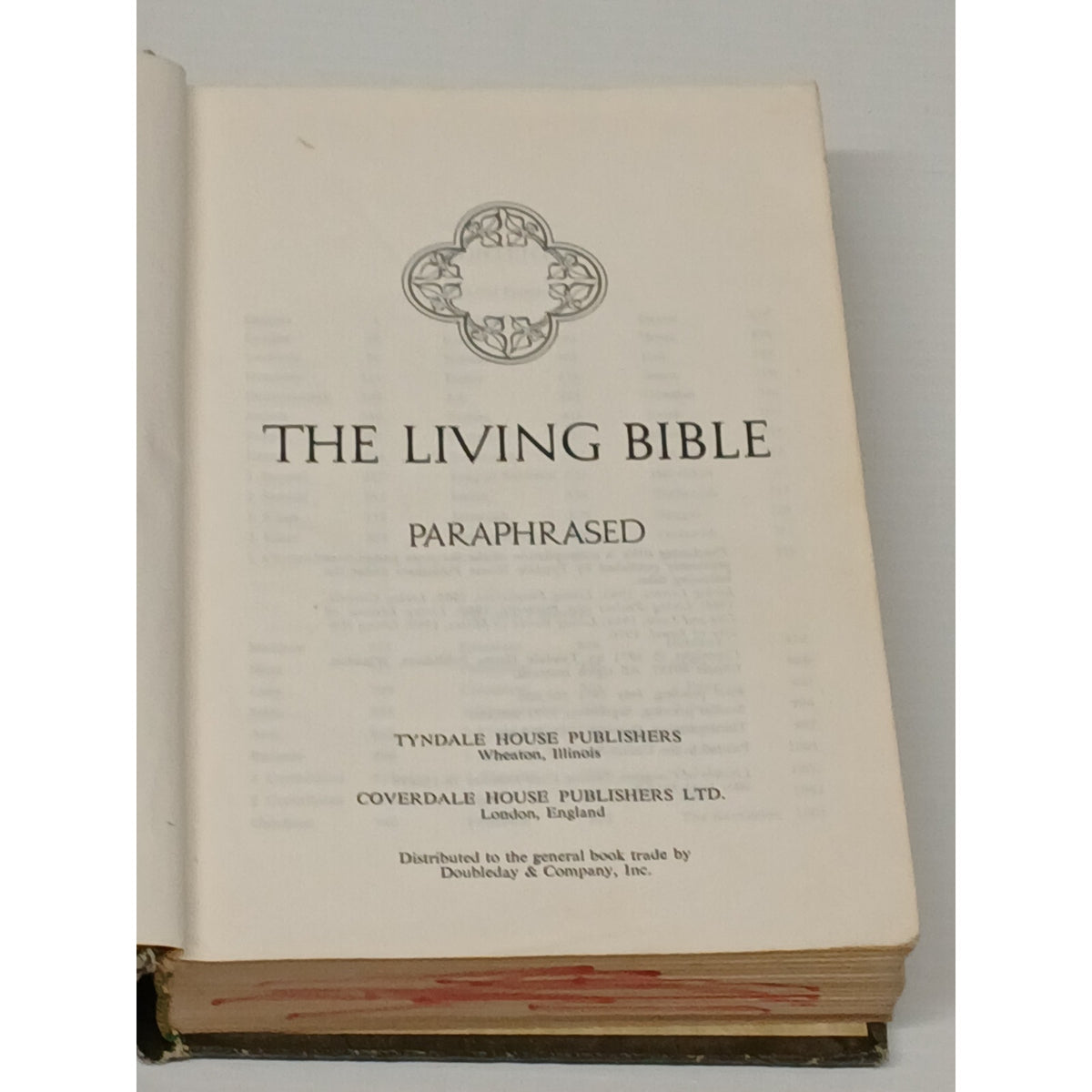 The Living Bible (Paraphrased) Tyndale House Publishers Book