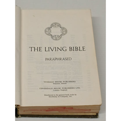 The Living Bible (Paraphrased) Tyndale House Publishers Book