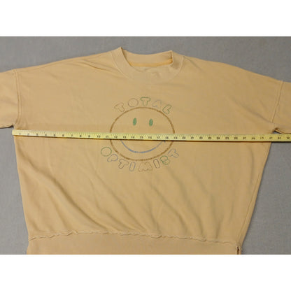 Aries (XS) Yellow Long Sleeve Stretch Pullover Sweatshirt