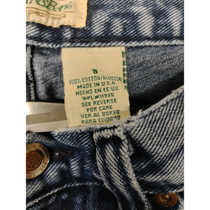 Saint Johns Bay (8) Womens Vintage Straight Blue Denim Jeans