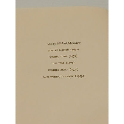 Life OR Death Doubleday Book By Michael Mewshaw