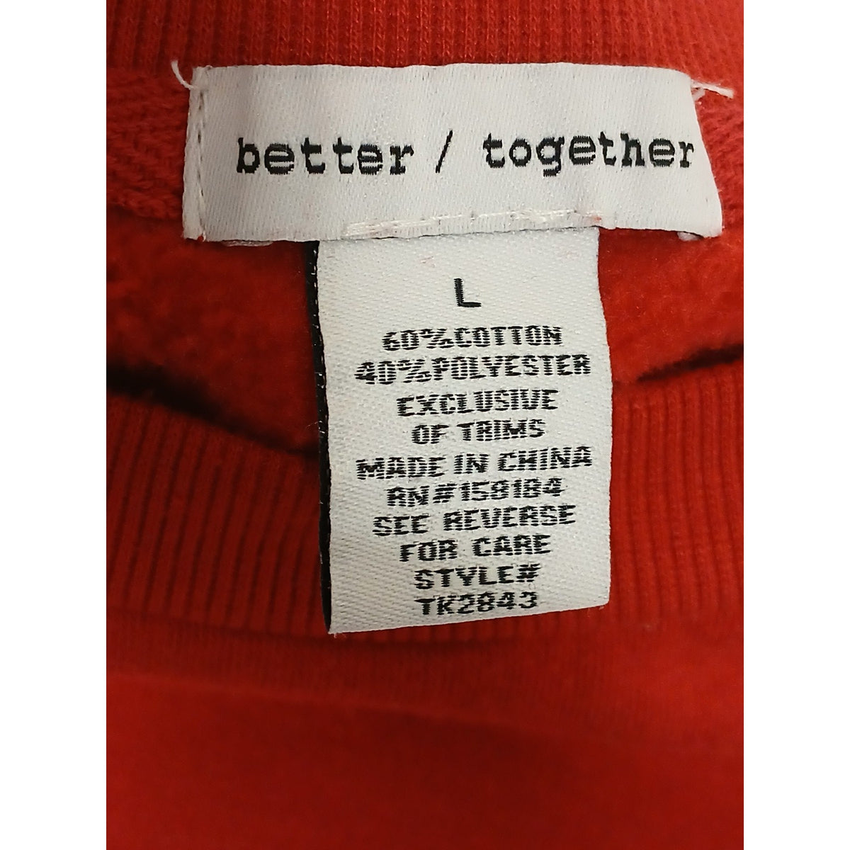 Better Together (Large) Red Chicago Illinois Sweatshirt