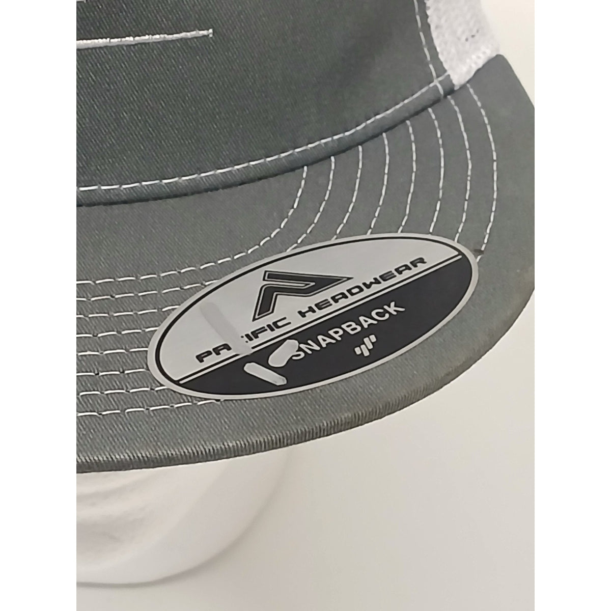 Pacific (OSFM) Gray Half Mesh Snapback Trucker Cap