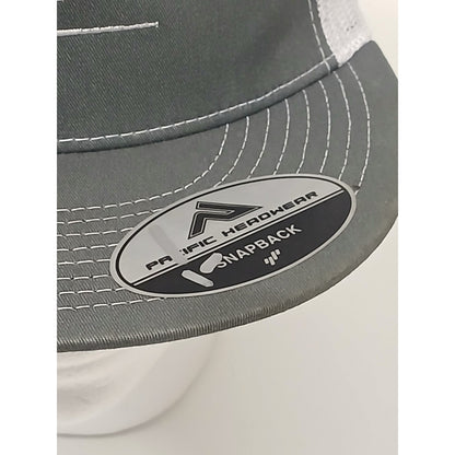 Pacific (OSFM) Gray Half Mesh Snapback Trucker Cap