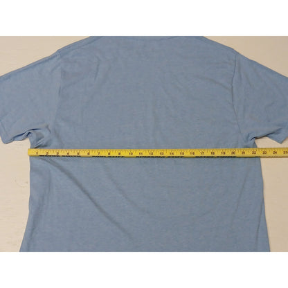 Celebrate Fathers Day (XL) Light Blue Crew Neck Stretch Tee
