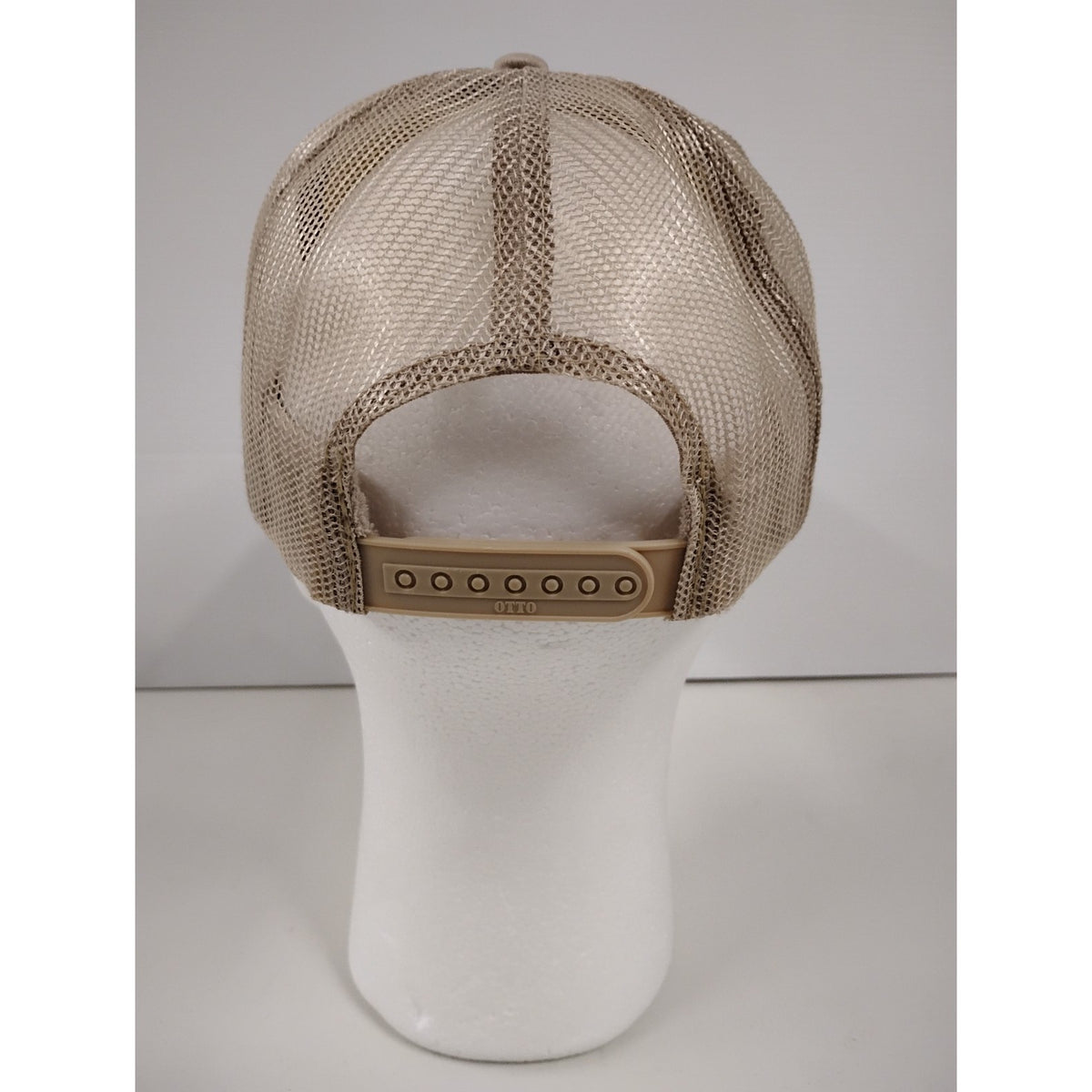 Otto Letter A with Smile Emoji (OSFM) Beige Snapback Cap