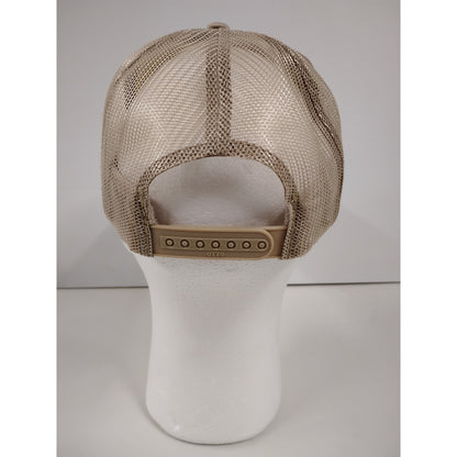Otto Letter A with Smile Emoji (OSFM) Beige Snapback Cap