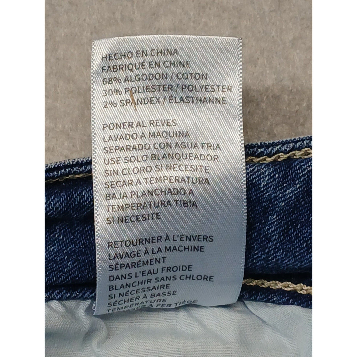 Gemma Rae (7/28) Women's Gem Skinny Straight Fit Blue Denim Jeans