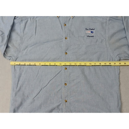 Lee Sport (Medium) Vintage Plaid NFL Patriots Dress Shirt