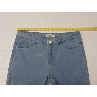 Honey & Bristle (12P) Straight Blue Denim Stretch Jeans